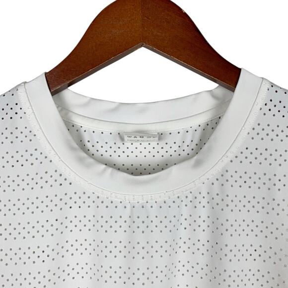 Zyia Active Tank Top Sleeveless Cream Perforated Women's S - Picture 3 of 6